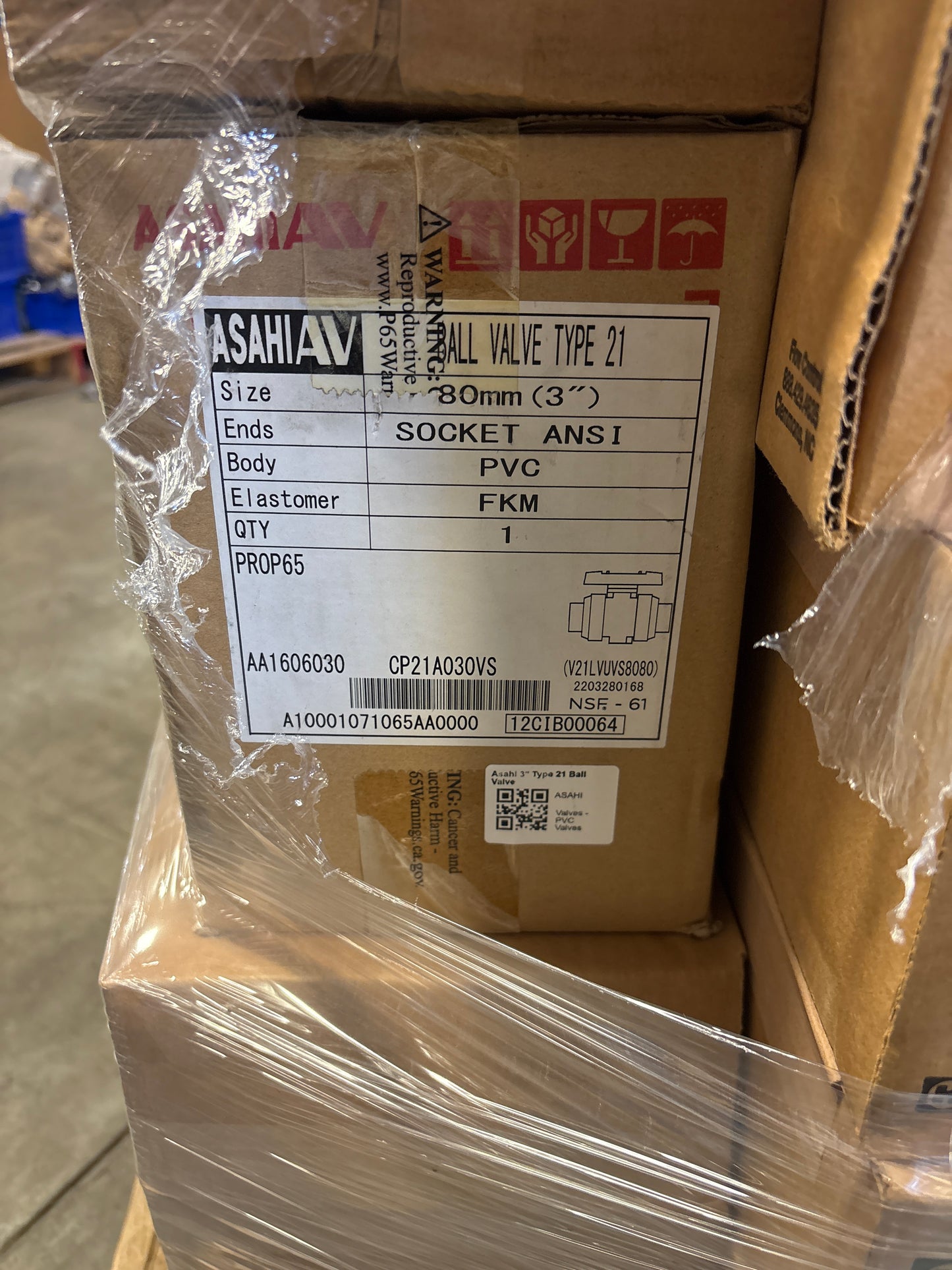 Asahi 3" Type 21 Ball Valve