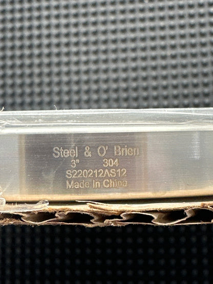 3" 150# Steel & O’Brien 304 Stainless Steel Slip-On Flange Flat Face