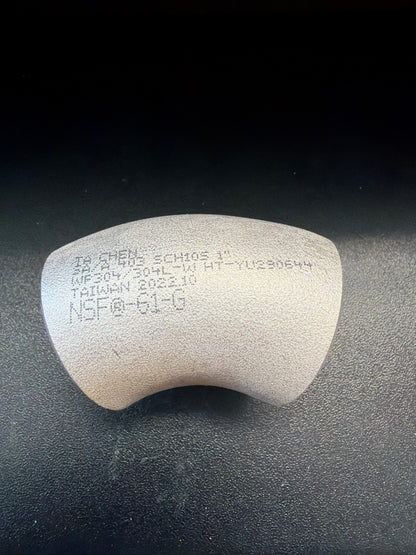 1" Schedule 10 45 Elbow - 304 SS