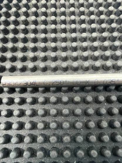 304/304L 1/4" x .035" Tube Pieces