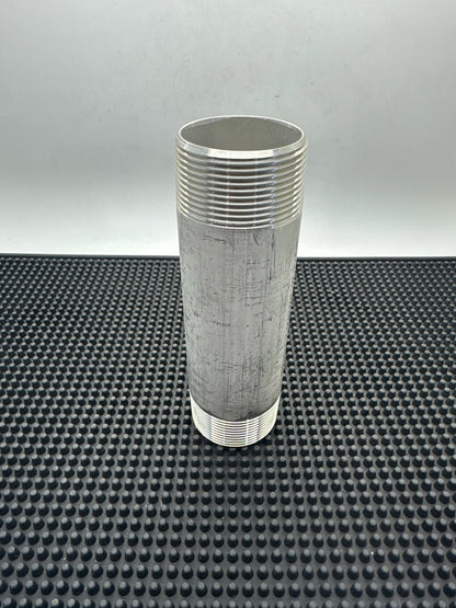 1-1/2" x 6" Schedule 40S Barrel Nipple TBE - 304 SS