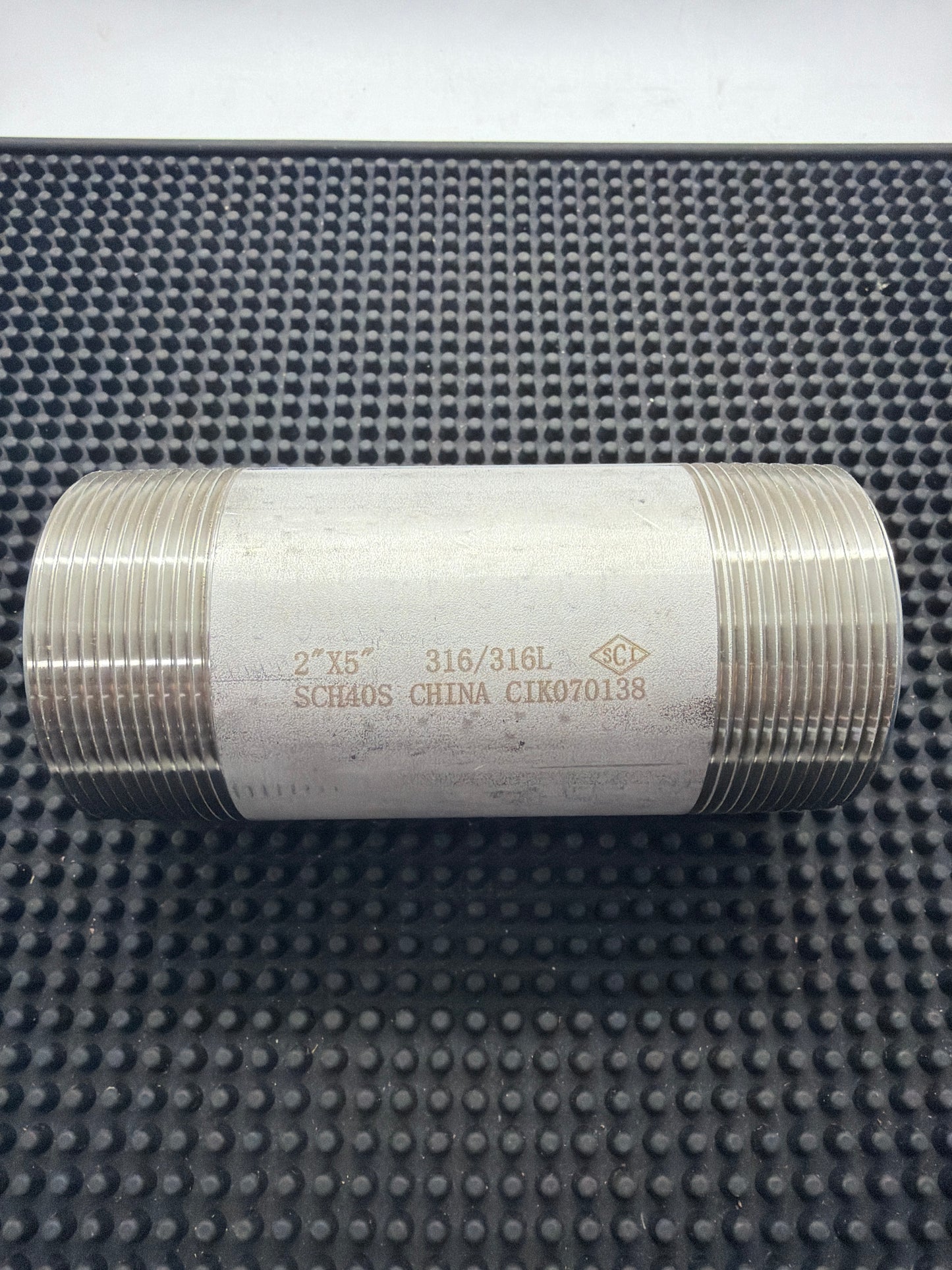 2" x 5" Schedule 40 316/316L Pipe Nipple - Copy