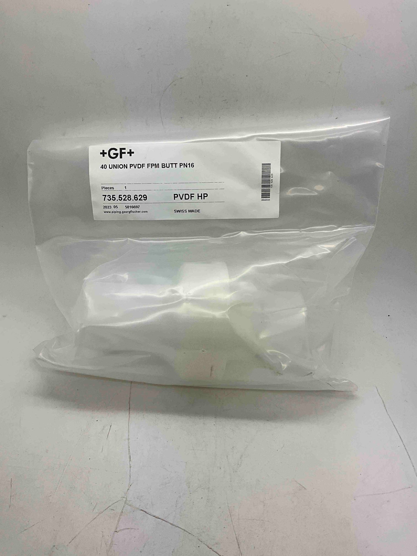 735.528.629, GF 40mm Union, PVDF