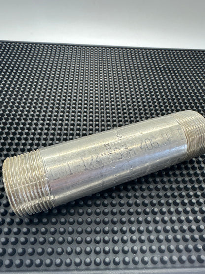 1-1/4" x 6" Schedule 40 Welded Nipple - 304 SS