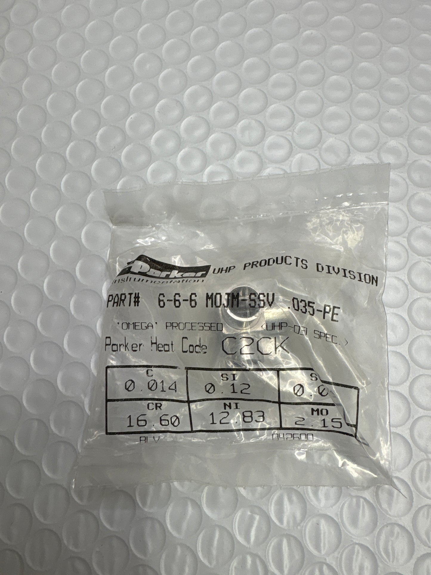 6-6-6 MOJM-SSV .035-PE