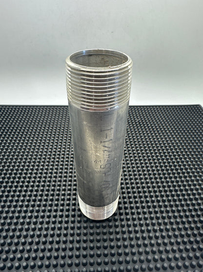 1-1/4" x 6" Schedule 40 Welded Nipple - 304 SS