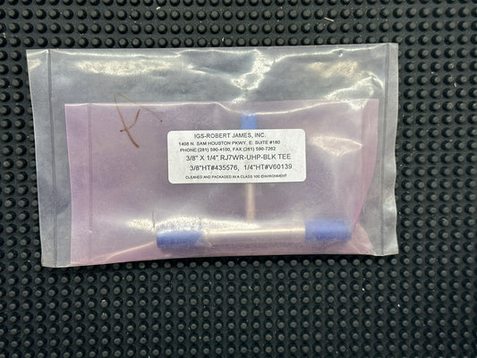 3/8”x1/4” RJ7WR-UHP-BLK-TEE