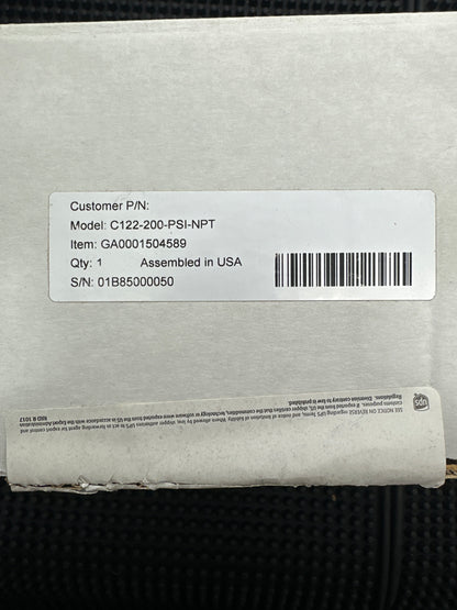 C-122-0-200-PSI-NPT